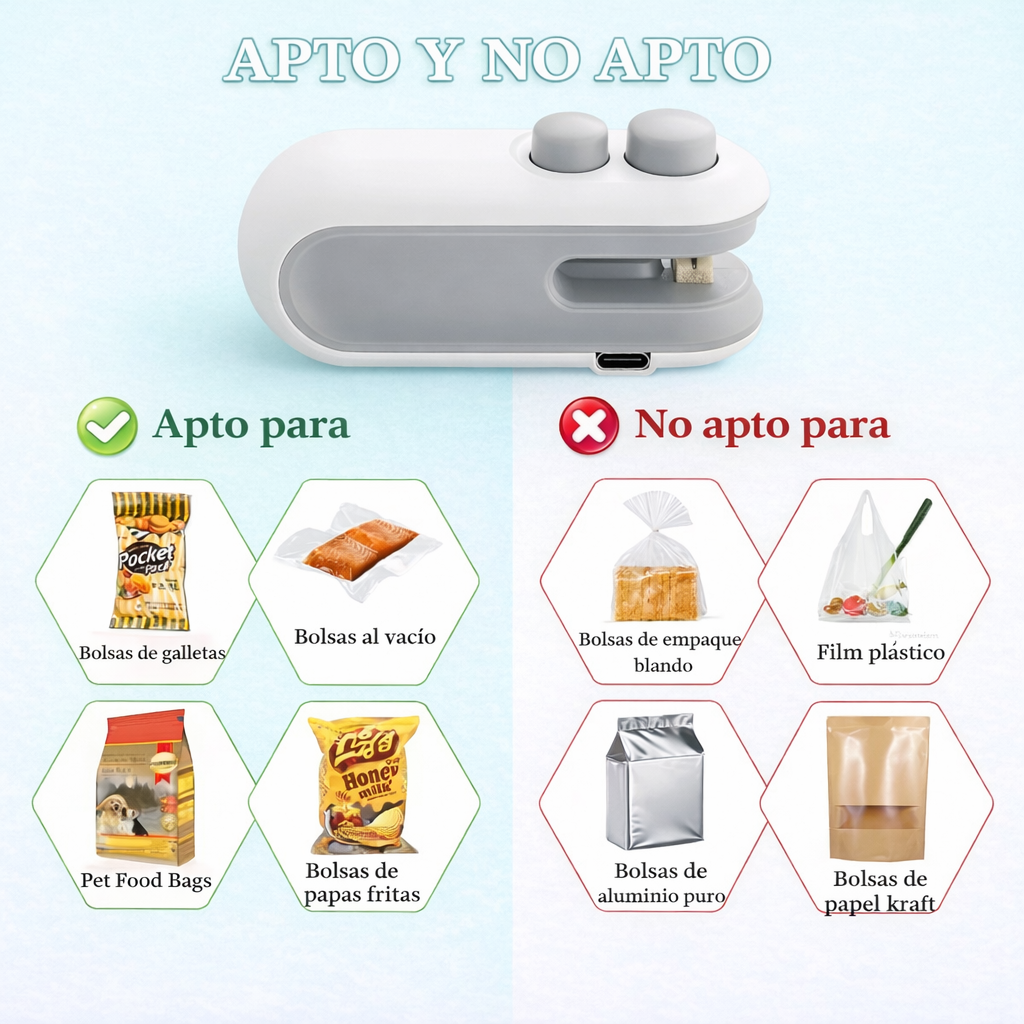 Sellador y Cortador de Bolsas